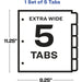 Avery® Big Tab Extra-Wide Insertable Dividers