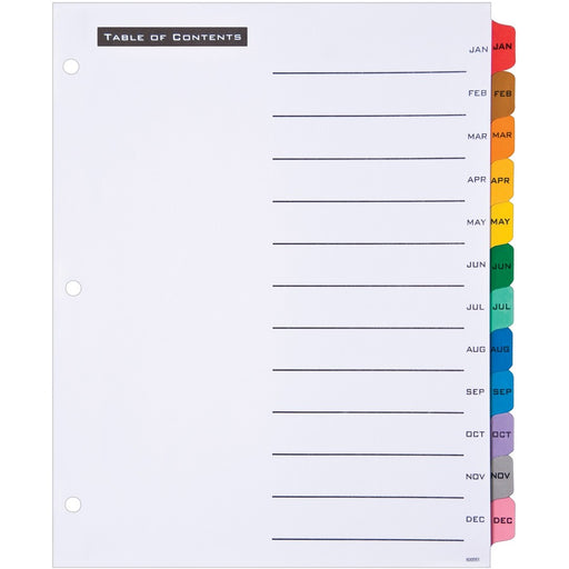 Avery® Table 'N Tab Monthly Divider Set