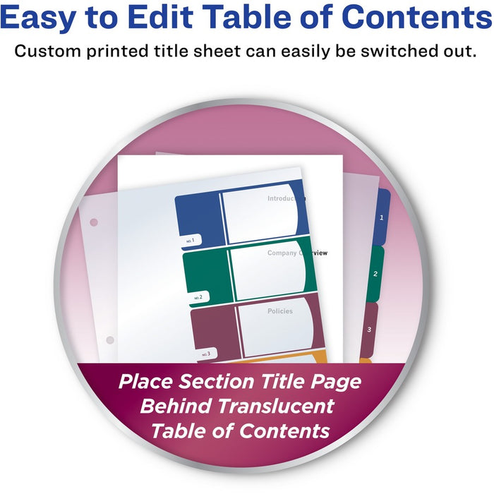 Avery® Ready Index Customizable TOC Binder Dividers