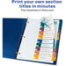 Avery® Ready Index Customizable TOC Binder Dividers