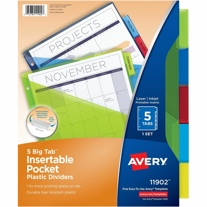 Avery® Big Tab Insertable Pocket Dividers