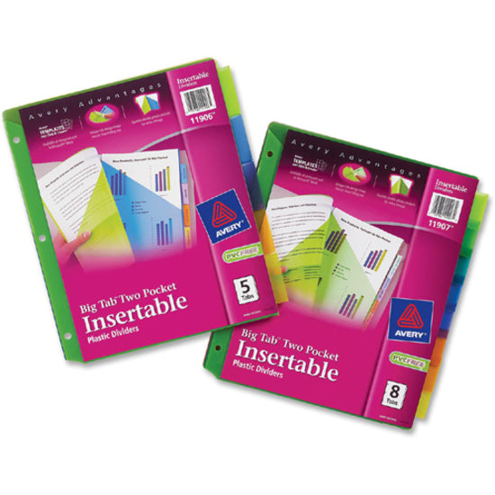 Avery® Big Tab Insertable 2-Pocket Dividers