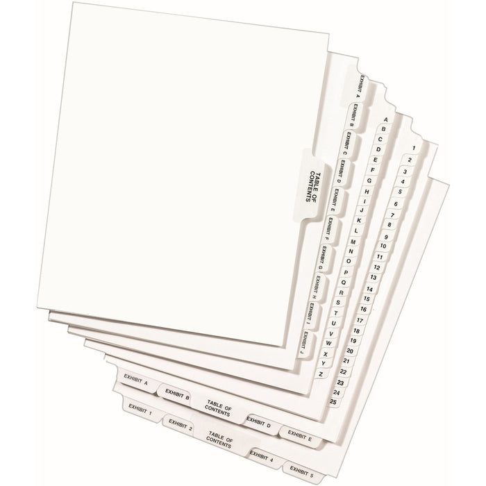 Avery® Individual Legal Exhibit Dividers - Avery Style - Unpunched