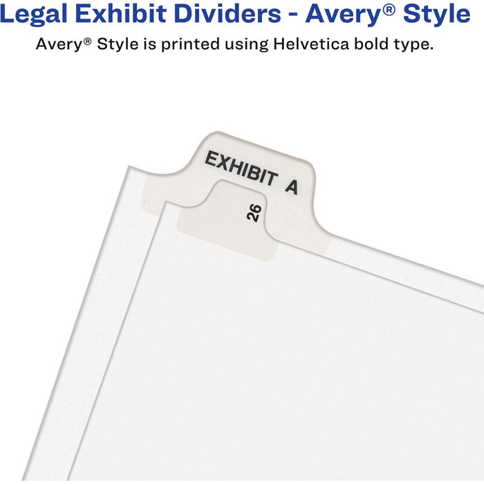 Avery® Individual Legal Exhibit Dividers - Avery Style - Unpunched