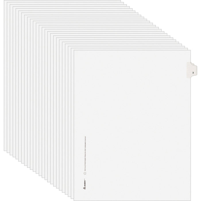 Avery® Individual Legal Exhibit Dividers - Avery Style - Unpunched