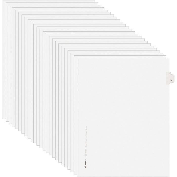 Avery® Individual Legal Exhibit Dividers - Avery Style - Unpunched