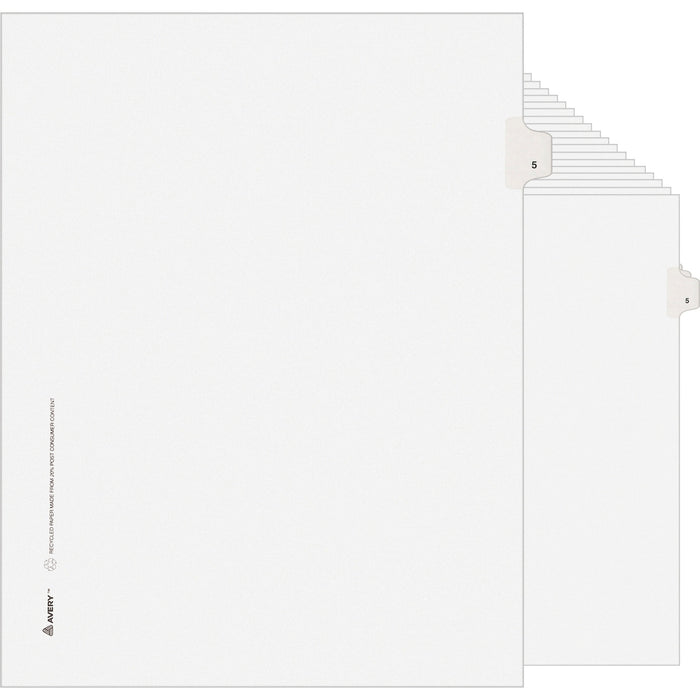 Avery® Individual Legal Exhibit Dividers - Avery Style - Unpunched