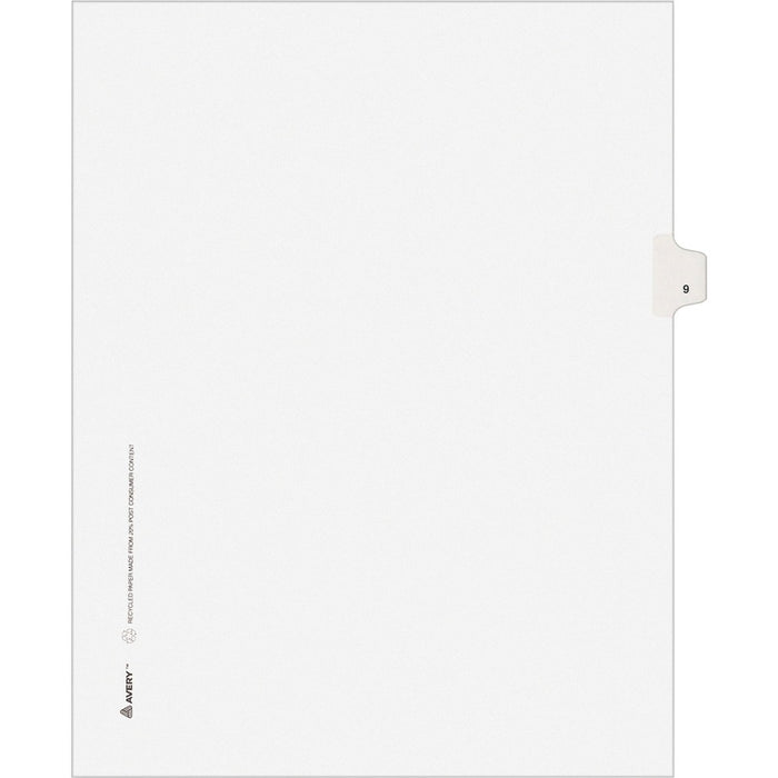 Avery® Individual Legal Exhibit Dividers - Avery Style - Unpunched