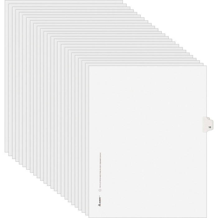 Avery® Individual Legal Exhibit Dividers - Avery Style - Unpunched