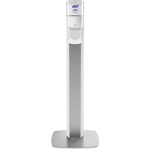 PURELL® Messenger ES8 Silver Panel Floor Stand with Dispenser