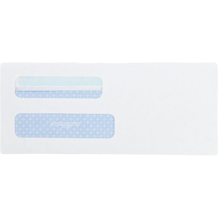 Quality Park No. 8-5/8 Double Window Security Tint Envelopes with Redi-Seal® Self-Seal