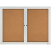 Quartet Enclosed Cork Bulletin Board for Outdoor Use