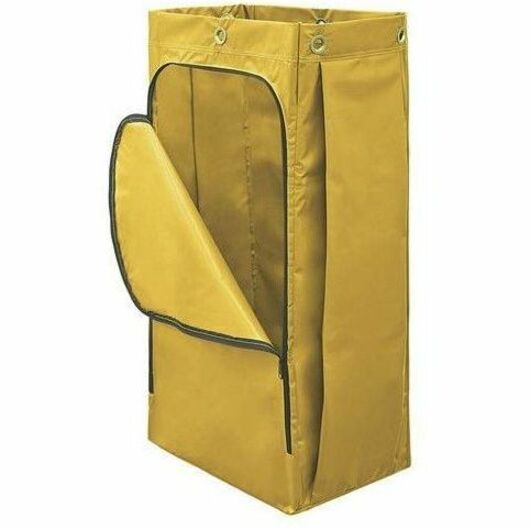 Rubbermaid Commercial 34 Gal Vinyl Bag for High Capacity Janitorial Cleaning Carts, Yellow