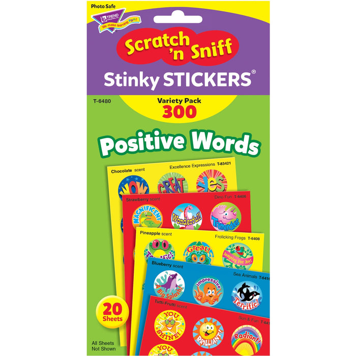 Trend Positive Words Stinky Stickers Variety Pack