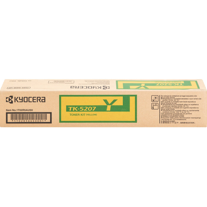 Kyocera TK-5207Y Original Laser Toner Cartridge - Yellow - 1 Each