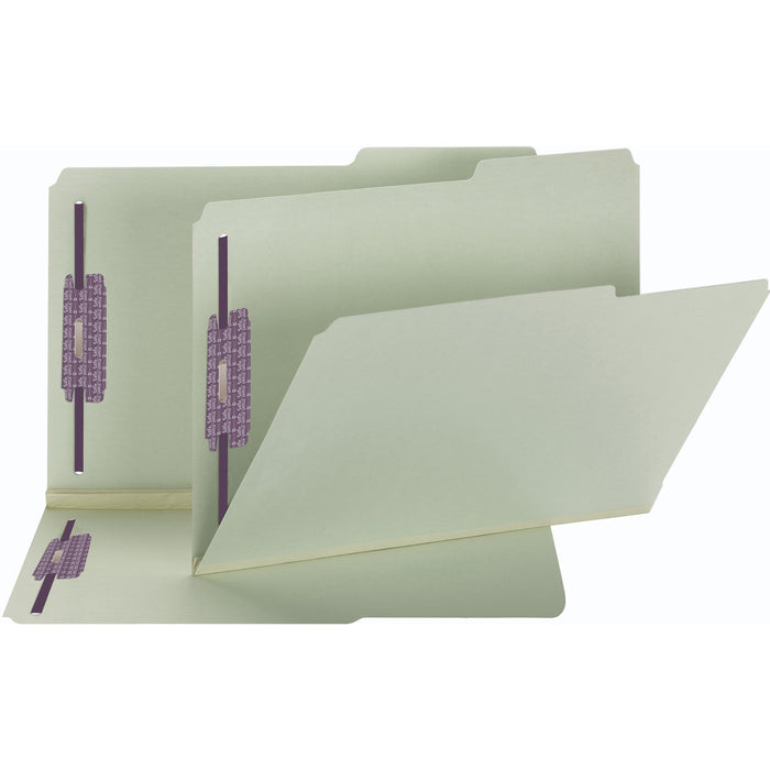 Smead 2/5 Tab Cut Legal Recycled Fastener Folder