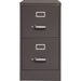 Lorell Fortress Series 26.5'' Letter-size Vertical Files - 2-Drawer
