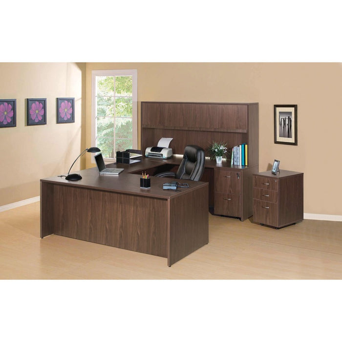 Lorell Essentials Series Walnut Return Shell