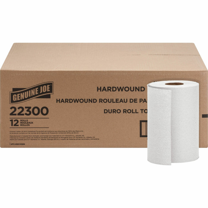 Genuine Joe Hardwound Roll Paper Towels