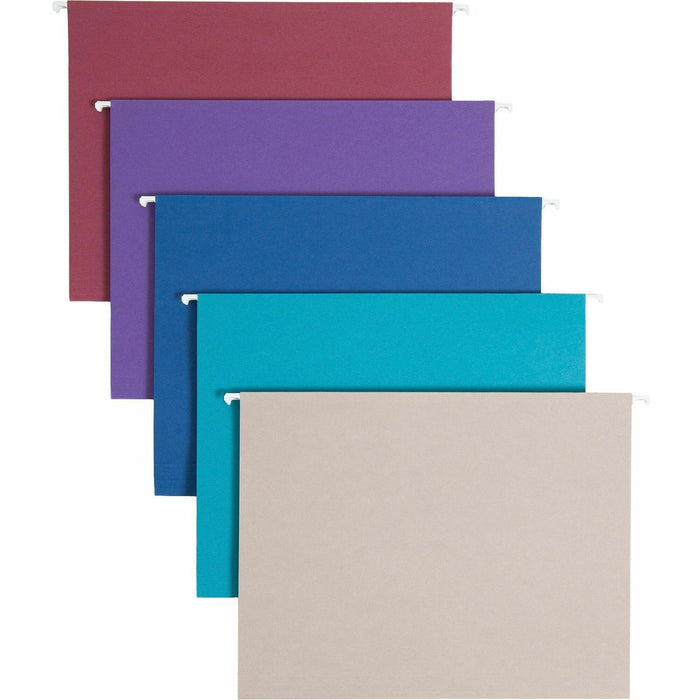 Smead Colored 1/5 Tab Cut Letter Recycled Hanging Folder