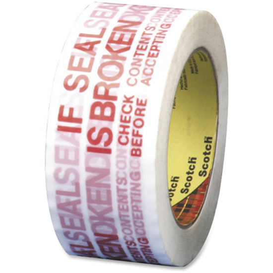 Scotch Preprinted Message Seal Broken Tape