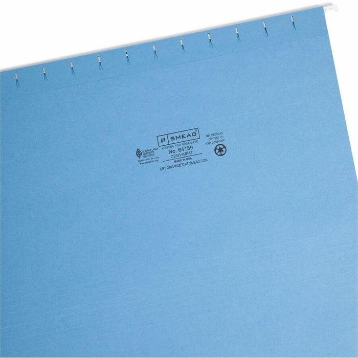 Smead 1/5 Tab Cut Legal Recycled Hanging Folder