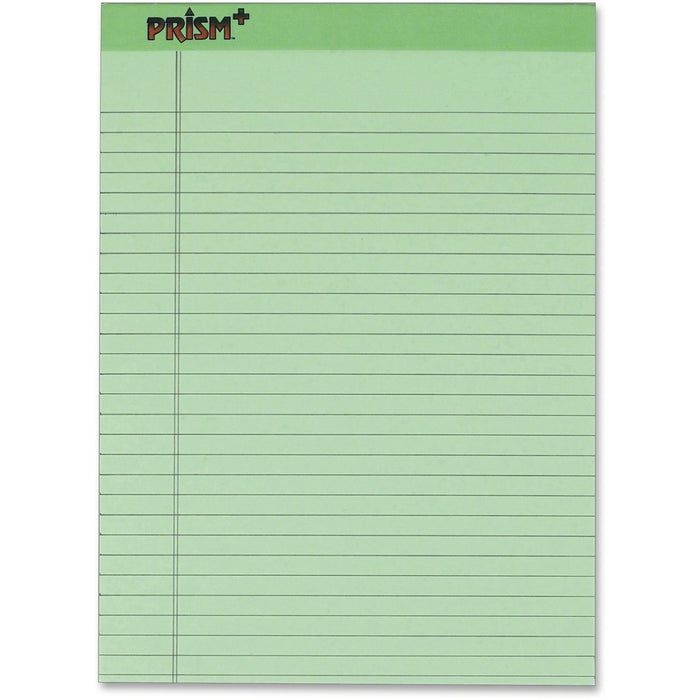 TOPS Prism Plus Wide Rule Green Legal Pad