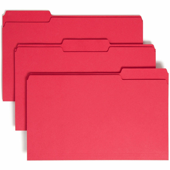 Smead Colored 1/3 Tab Cut Legal Recycled Top Tab File Folder