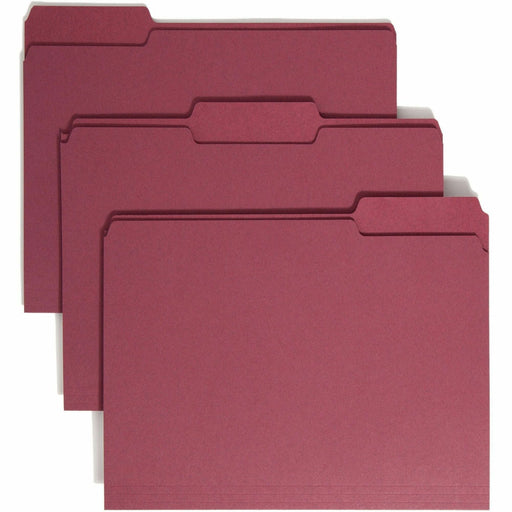 Smead Colored 1/3 Tab Cut Letter Recycled Top Tab File Folder