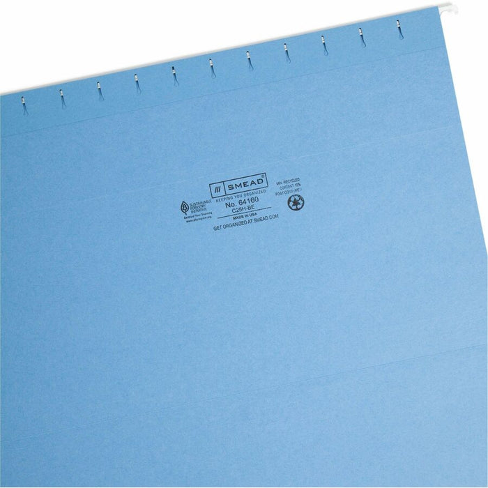 Smead Colored 1/5 Tab Cut Legal Recycled Hanging Folder