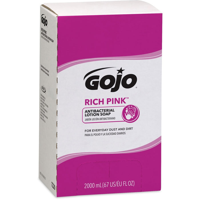 Gojo® Rich Pink Antibacterial Lotion Soap Refill