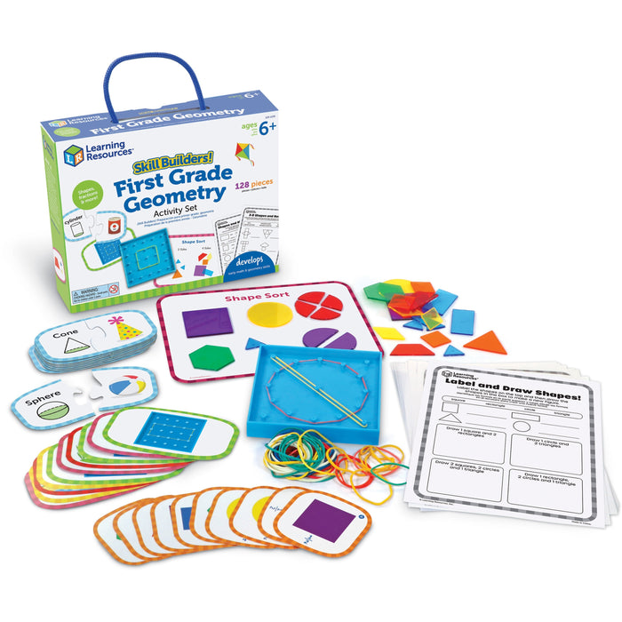 Learning Resources Skill Builders! First Grade Geometry Activity Set