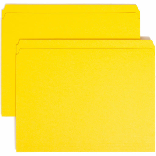 Smead Colored Straight Tab Cut Letter Recycled Top Tab File Folder