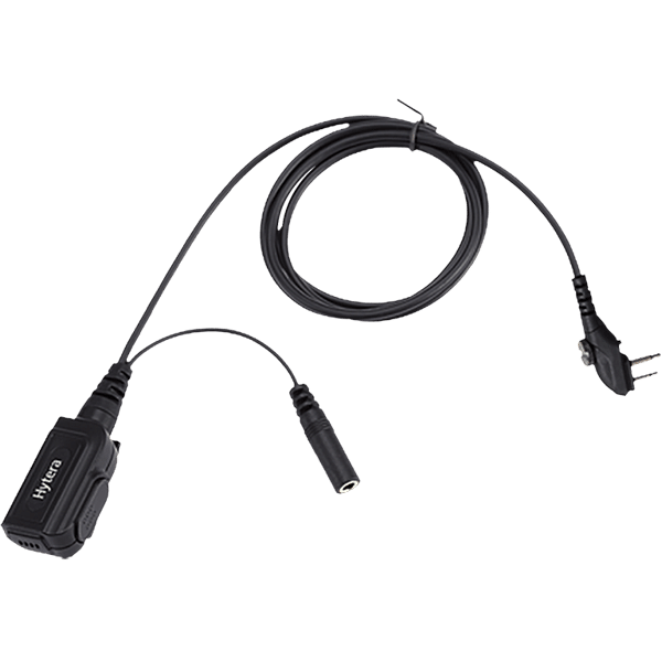 Push-to-Talk MIC with waterproof cable for use with receive-only
earpiece (IP54) (RoHS)