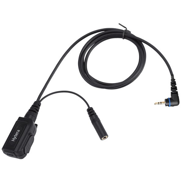 PTT & MIC cable used with Receive-Only Earpiece, IP54 (RoHS)