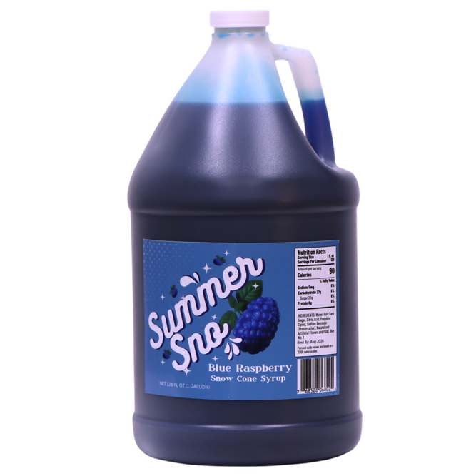 Summer Sno Syrup(GAL) Blue Raspberry