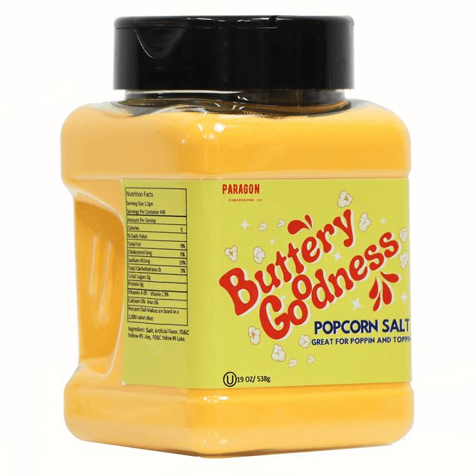 Buttery Goodness Popcorn Salt 19 oz (Case 4 - 19 oz bottles)