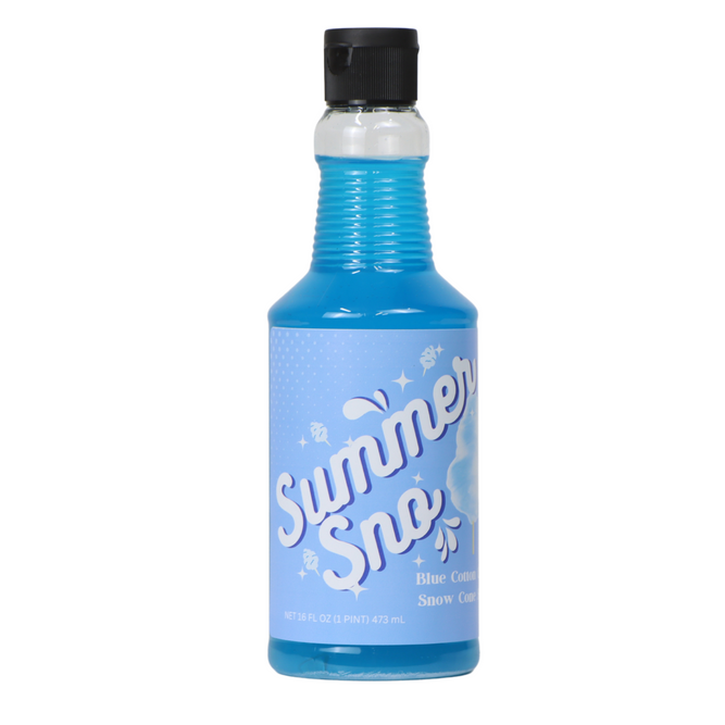 Summer Sno Syrup (PINT)  Blue Cotton Candy 6ct