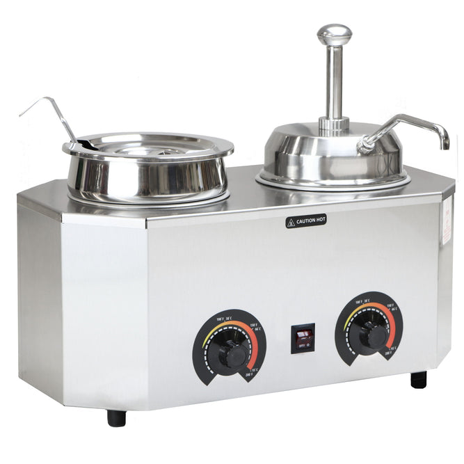 Pro-Deluxe Dual Warmer w/ladle & pump