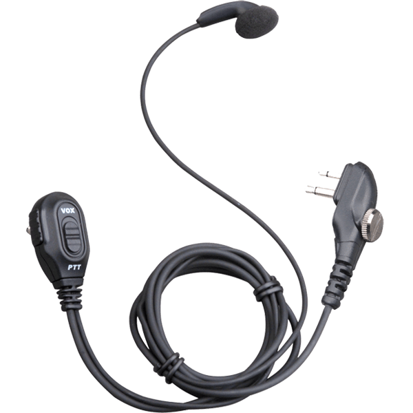 Earbud with On-MIC PTT & VOX