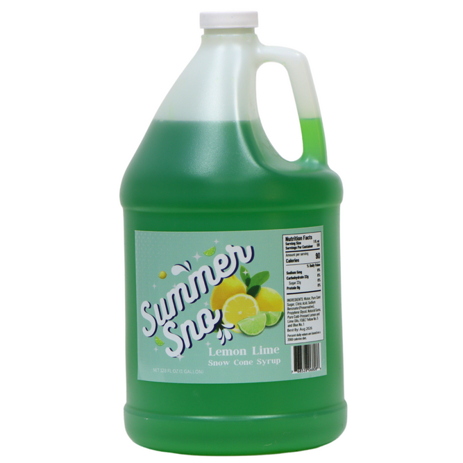 Summer Sno Syrup(GAL) Lemon Lime