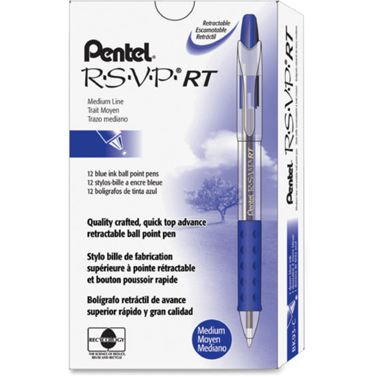 Pentel Recycled Retractable R.S.V.P. Pens