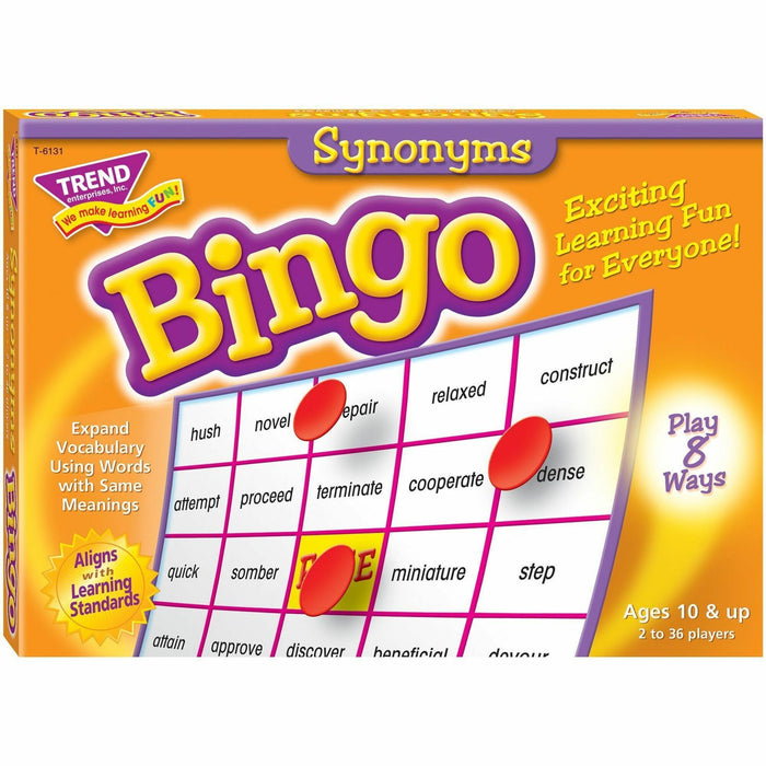 Trend Synonyms Bingo Game