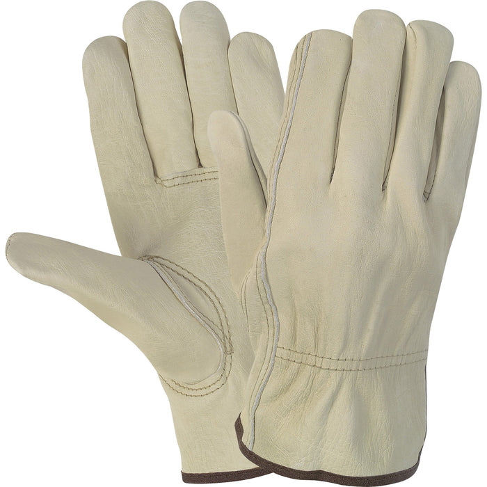 MCR Safety Durable Cowhide Leather Work Gloves