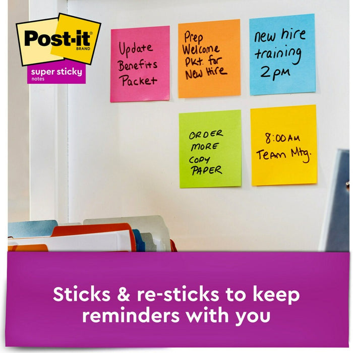 Post-it® Super Sticky Dispenser Notes - Energy Boost Color Collection