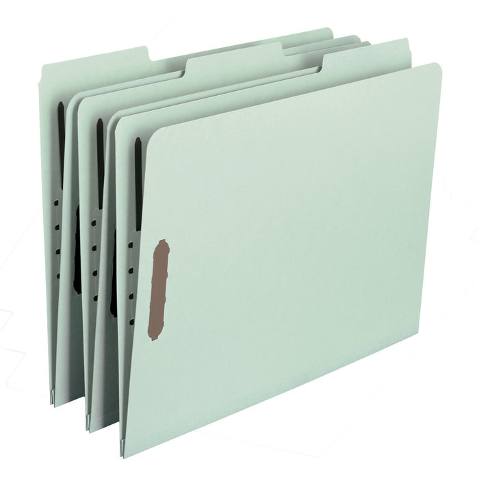 Smead 1/3 Tab Cut Letter Recycled Fastener Folder