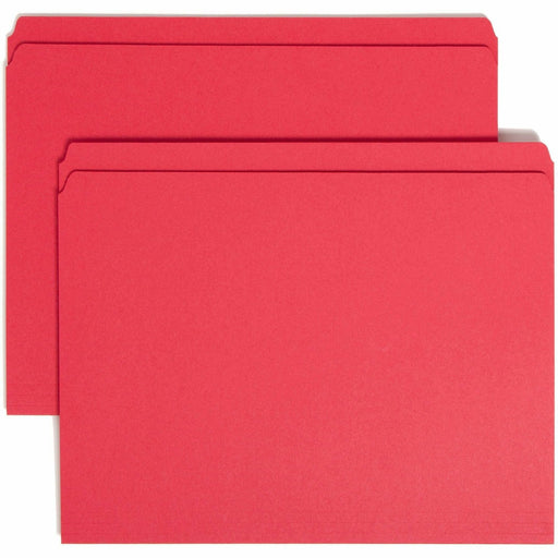 Smead Colored Straight Tab Cut Letter Recycled Top Tab File Folder