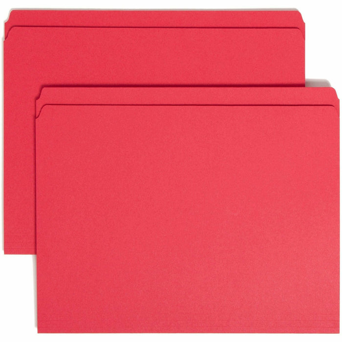 Smead Colored Straight Tab Cut Letter Recycled Top Tab File Folder