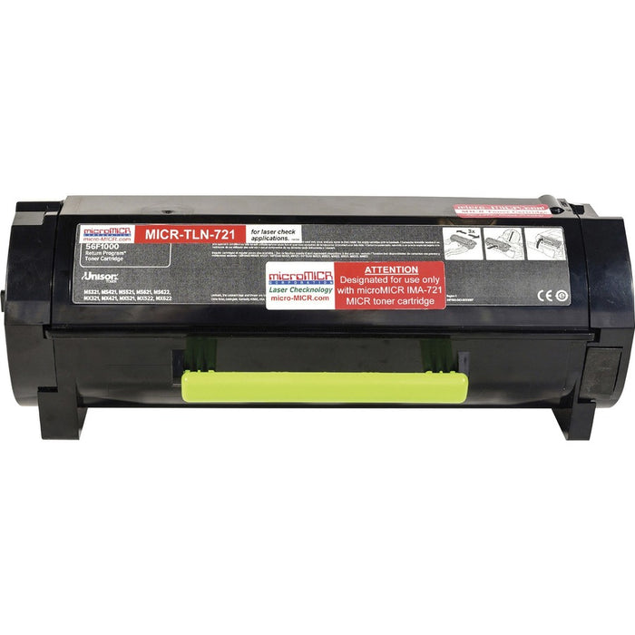 microMICR MICR Laser Toner Cartridge - Alternative for Lexmark 56F1000 - Black - 1 Each