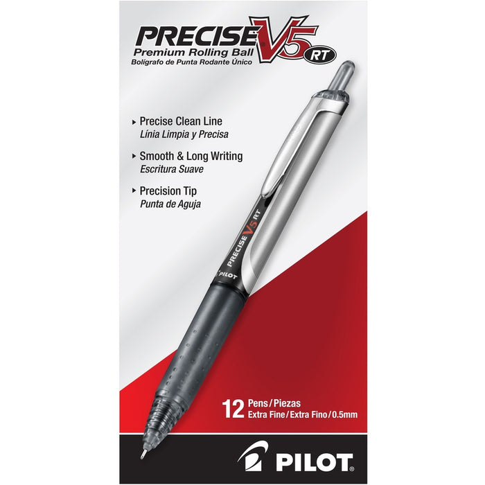 Pilot Precise V5 RT Extra-Fine Premium Retractable Rolling Ball Pens